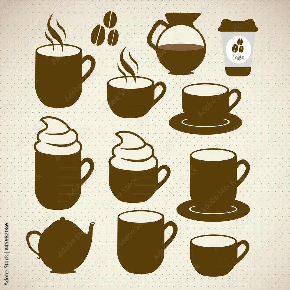 coffee icons coffee icons