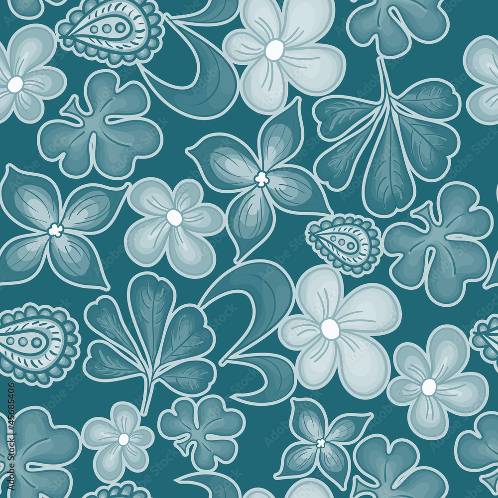 Seamless texture with flowers Seamless texture with flowers