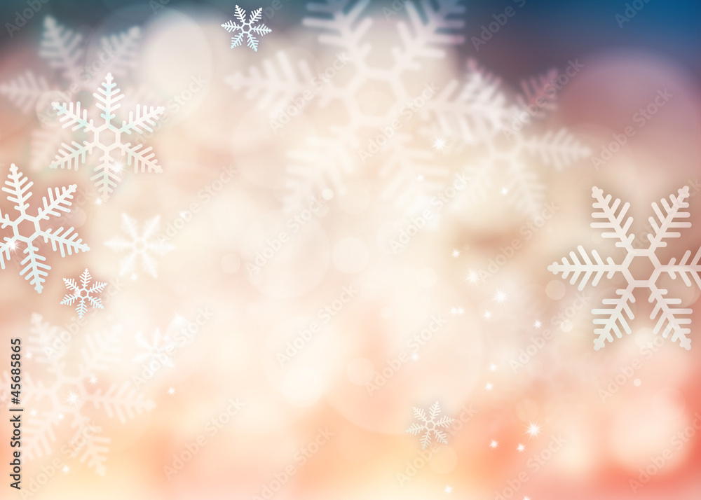 Abstract Snowflake background