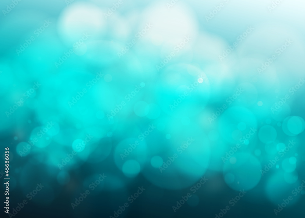Obraz premium Blue bokeh abstract background
