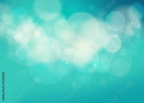 Blue bokeh abstract background