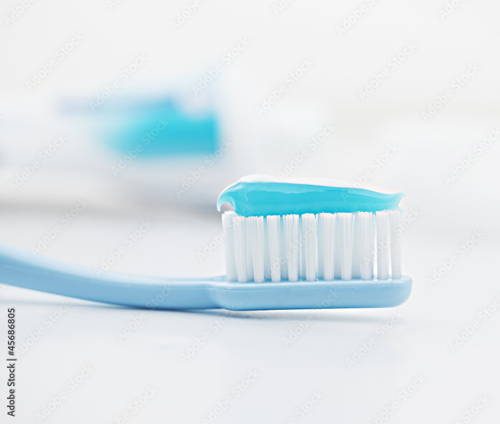 Tooth brush with paste Tooth brush with paste