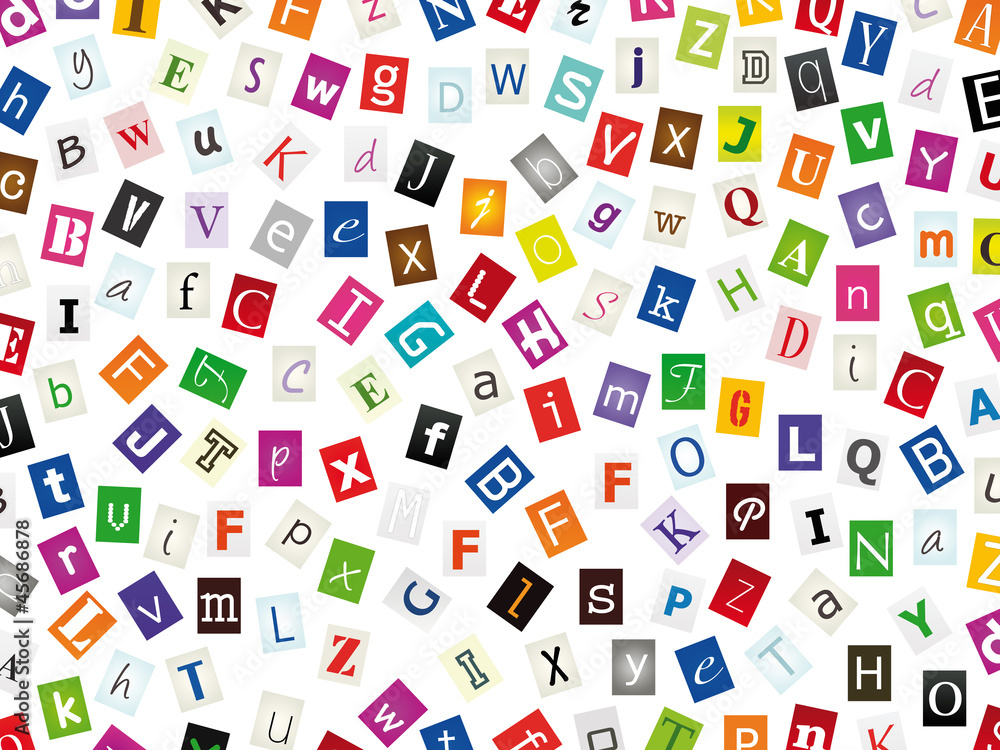 lettres découpées lettres découpées