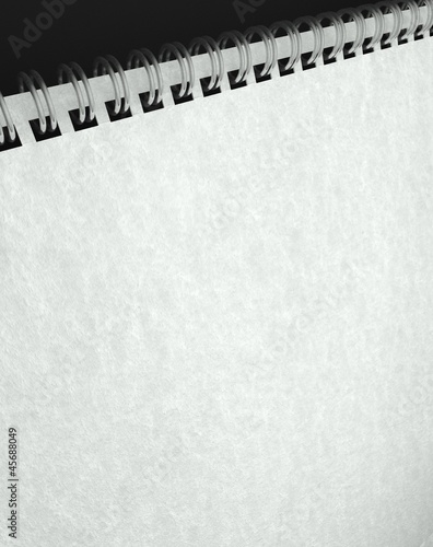 Paper texture in blank note book