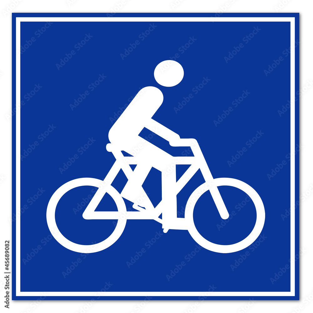 Obraz premium Señal ciclista