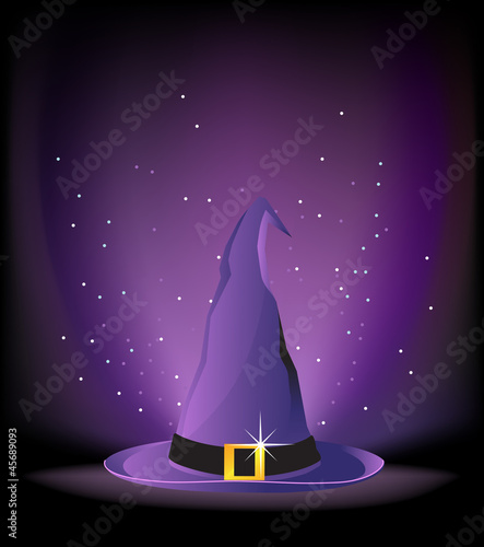 Purple witch hat