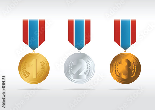 Set of medals. Vector