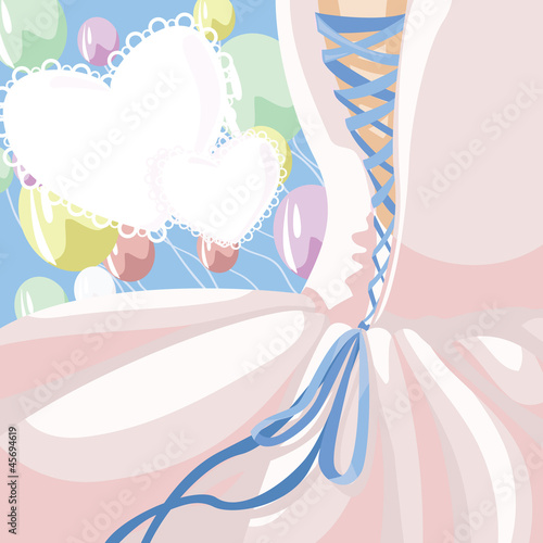 Wedding corsette background