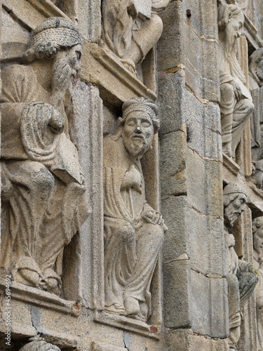 two old men talking in Holy Door