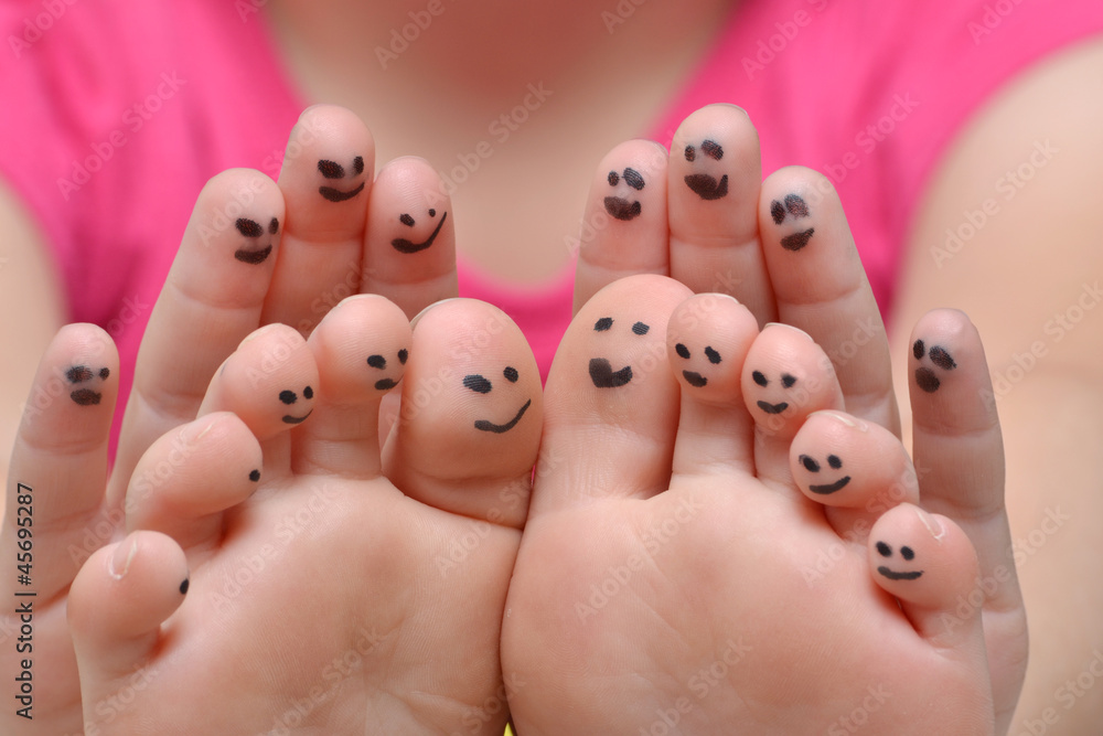 Naklejka premium Finges Toes