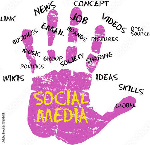 Social media and network icon