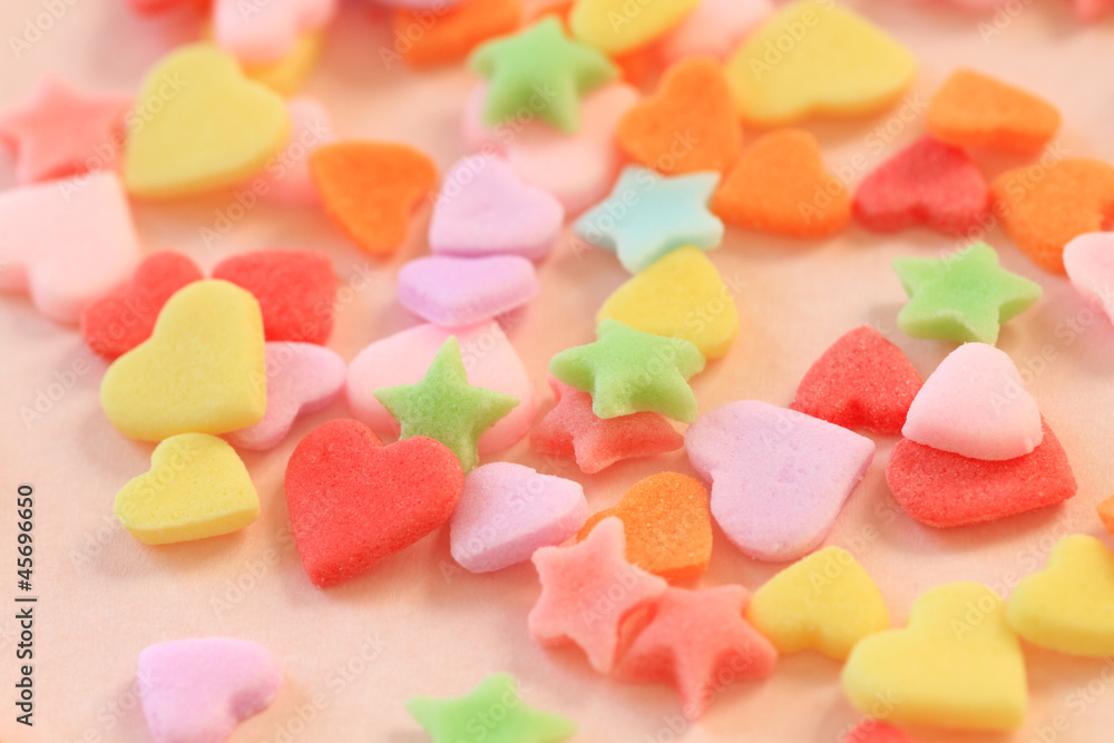 ハートの形の砂糖菓子 ハートの形の砂糖菓子