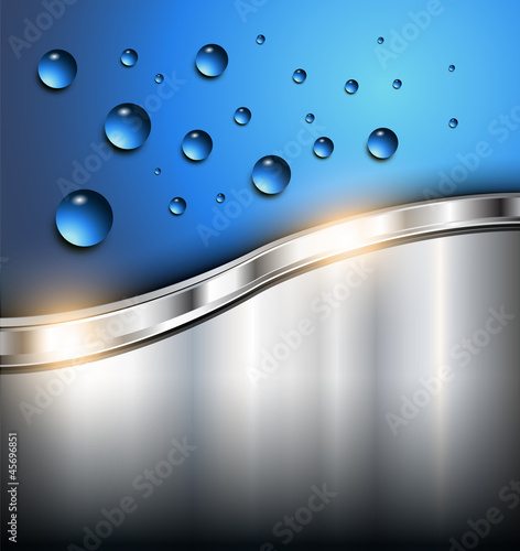 Abstract background with water drops