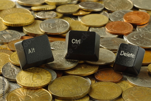 Control+Alt+Delete Keys and Coins