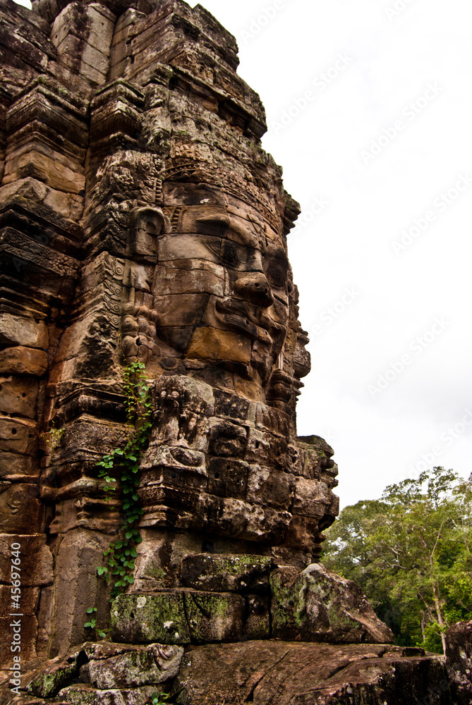 Face of Avalokiteshvara, Bayon, Angkor Thom, Siem Reap, Cambodia