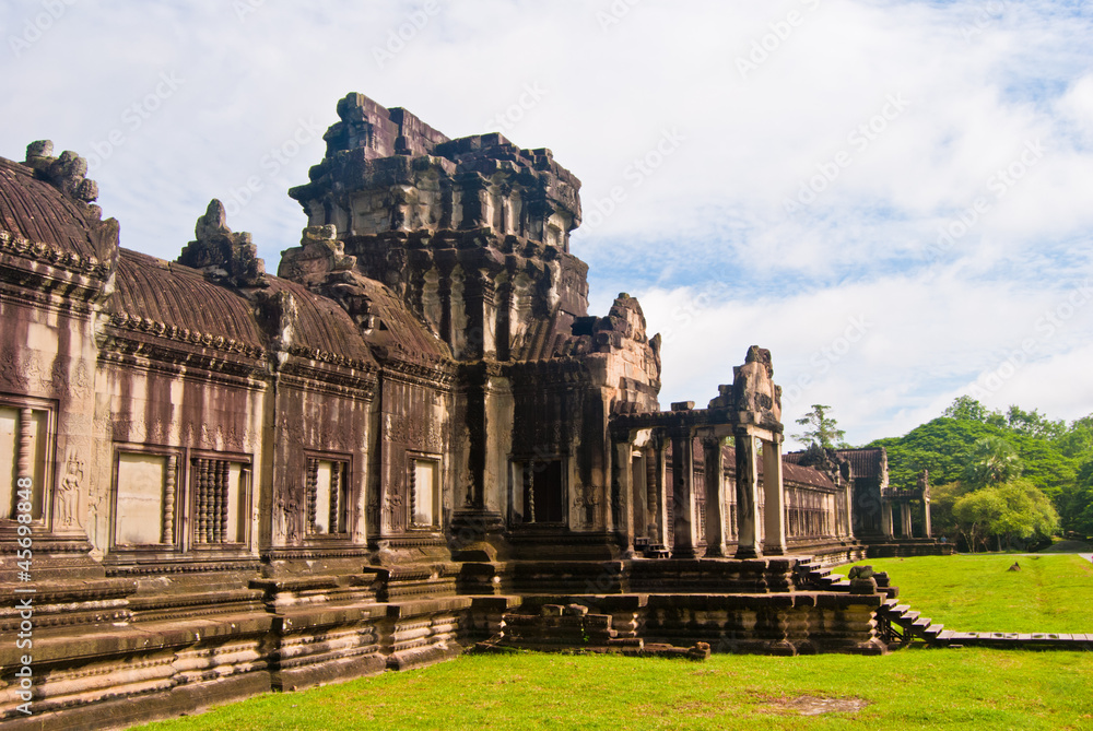 One of the gates at the west gopura, Angkor Wat, Cambodia