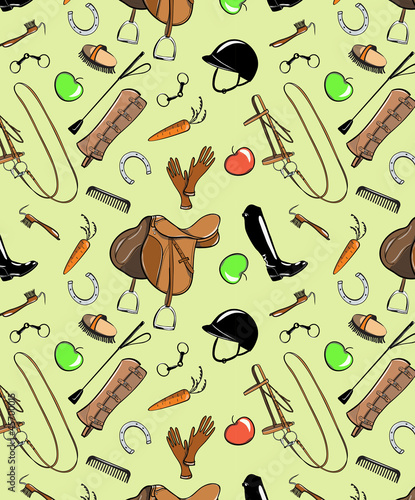 horse tack pattern