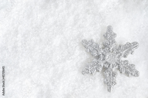 Christmas Snowflake on Snow © Franny-Anne