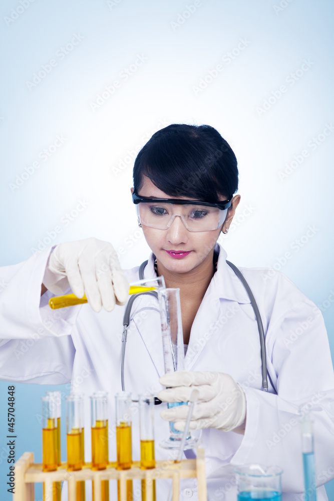 Woman at work isolated in white Woman at work isolated in white