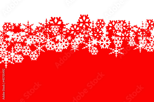 red and white background with red and white snowflakes