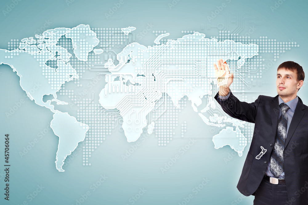 Internet concept of global technology Internet concept of global technology