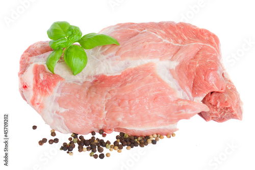 raw meat of pork