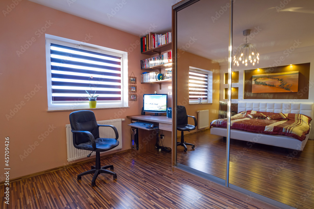 Modern master bedroom interior Modern master bedroom interior