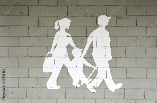 Family walking