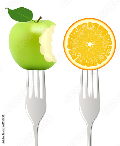Fourchettes Pomme Orange