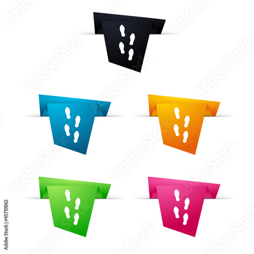 Symbole vectoriel papier origami expérience professionnelle