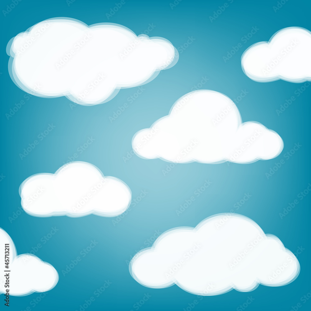 Sky background with transparent clouds.