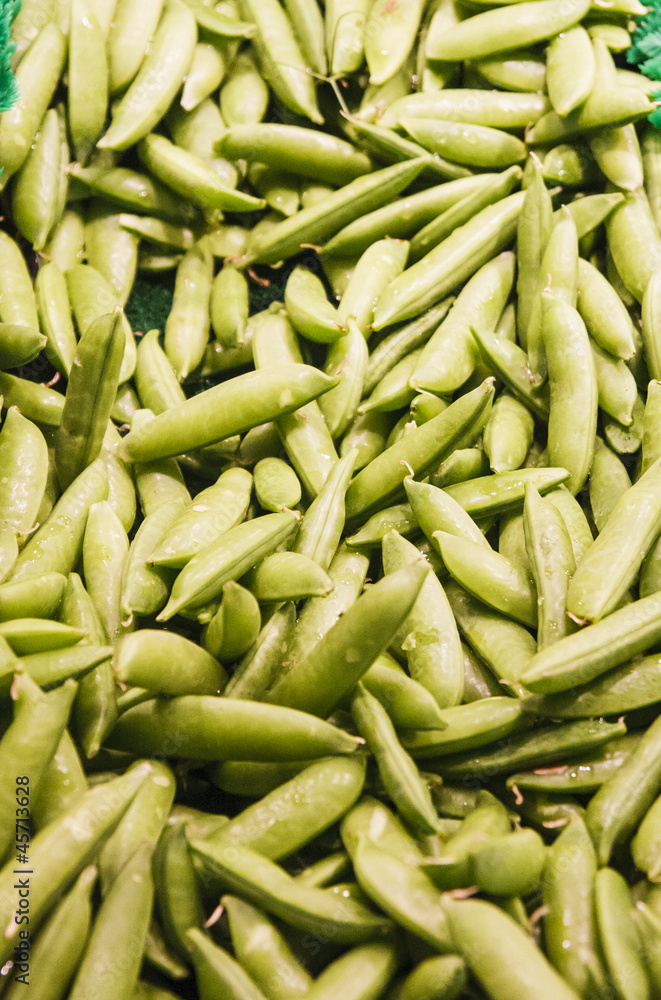 Fresh Green Beans in Market