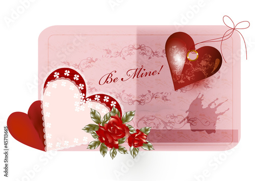 Pretty valentine card
