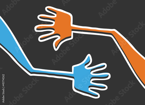 Two hands
