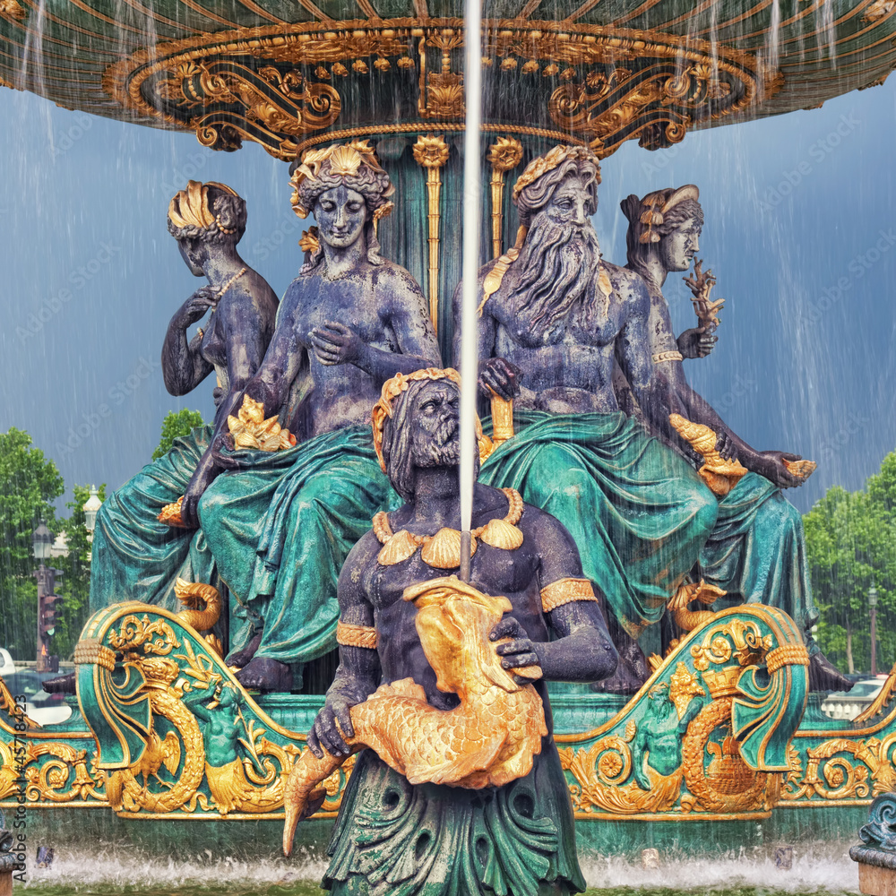 Fountain at Place de la Concorde.
