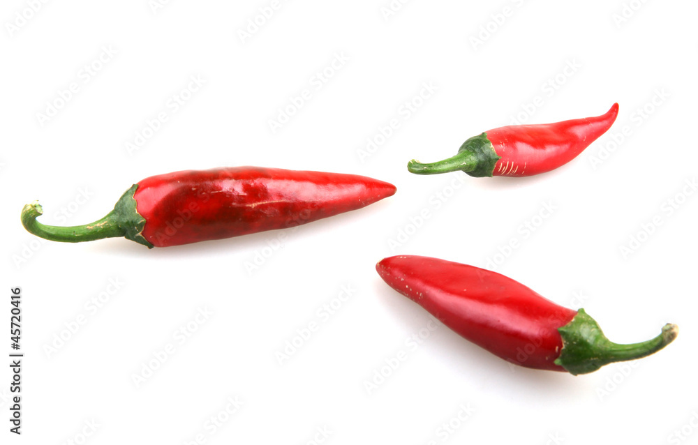 Red chilli peppers.