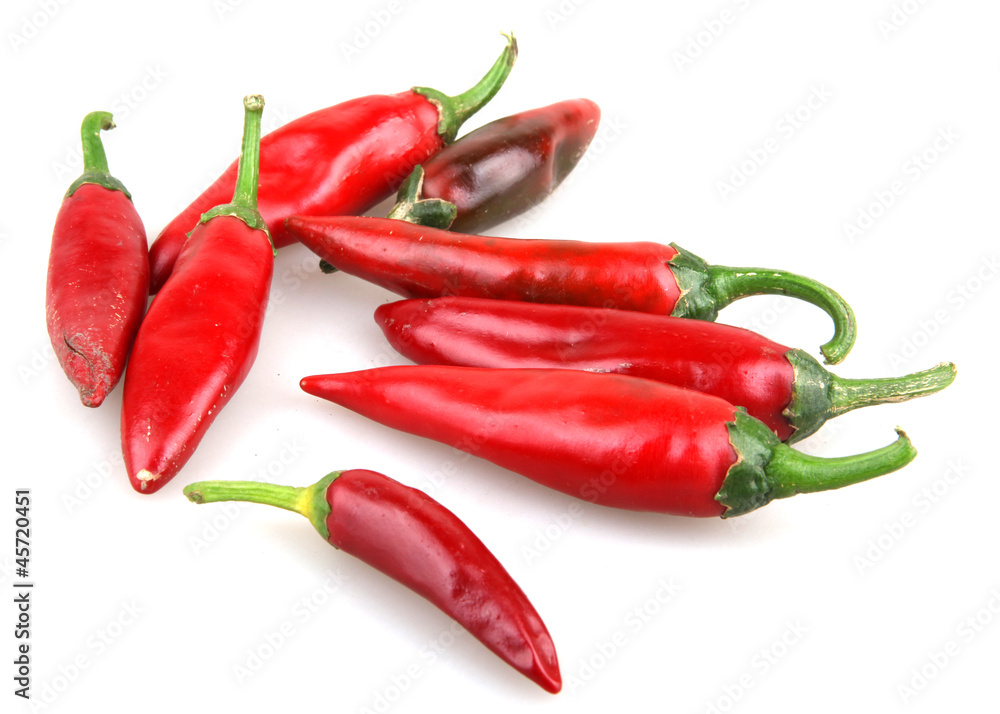 Red chilli peppers.