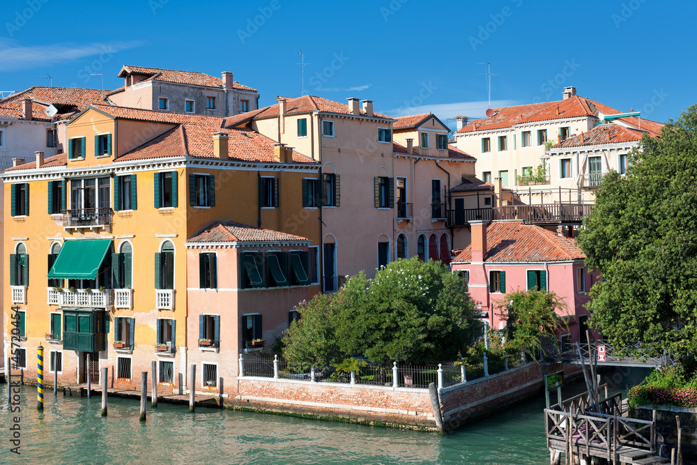 Buildings near the Grand Canal in Venice