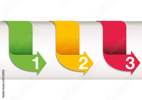 Textbanner 1/2/3 Pfeile
