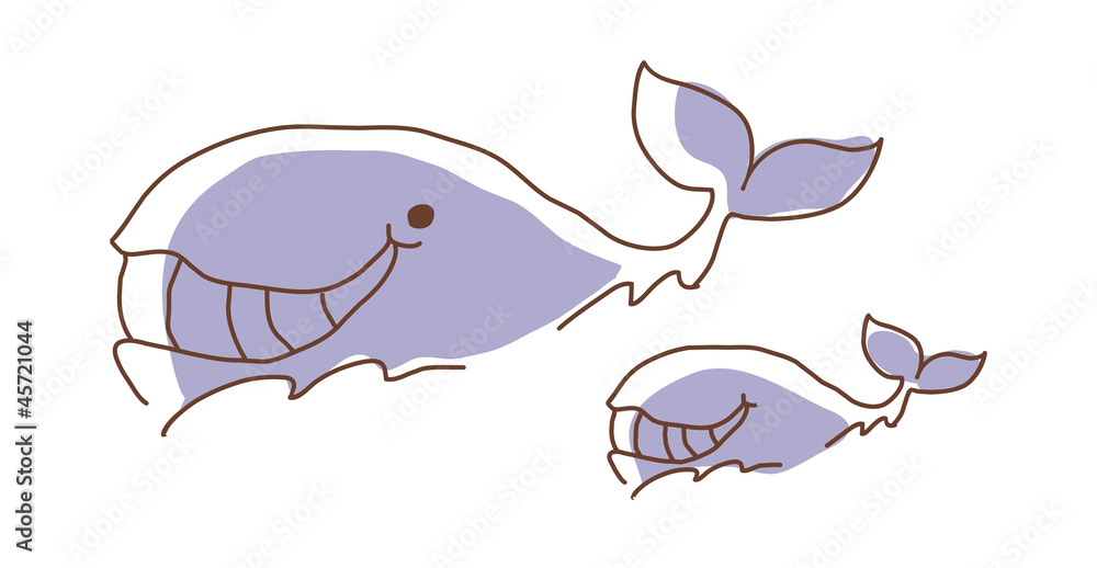 Fototapeta premium icon whale