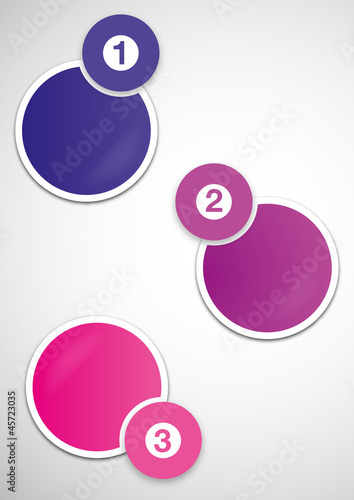 Textbanner 1/2/3 Kreise