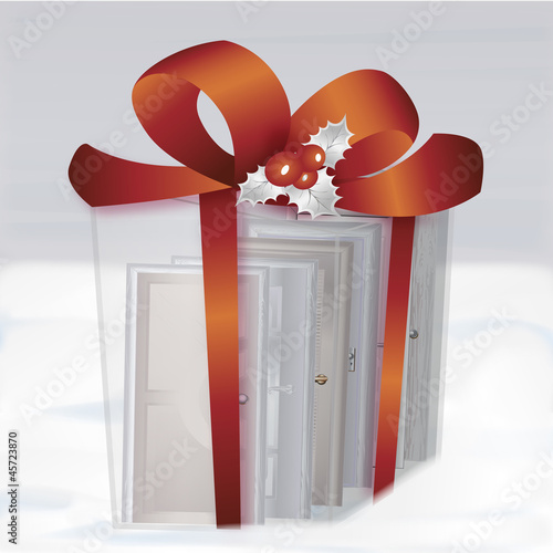 Tür-Variationen_Weihnachtskarte