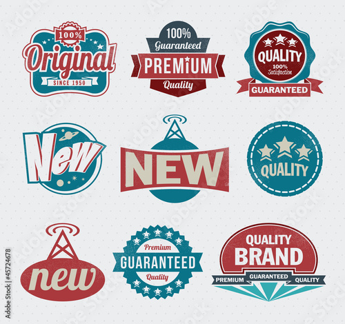 Vintage Styled Premium Quality labels