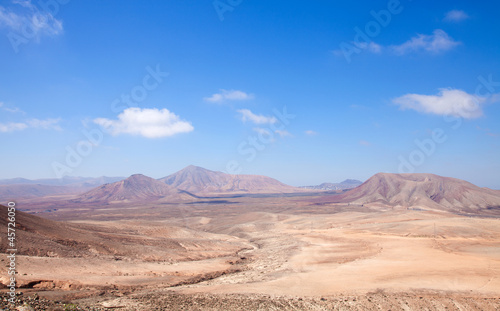 Northern Fuerteventura, view west from Montana Roja (Red mountai