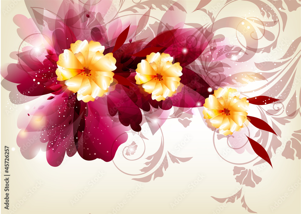 Abstract flower background Abstract flower background