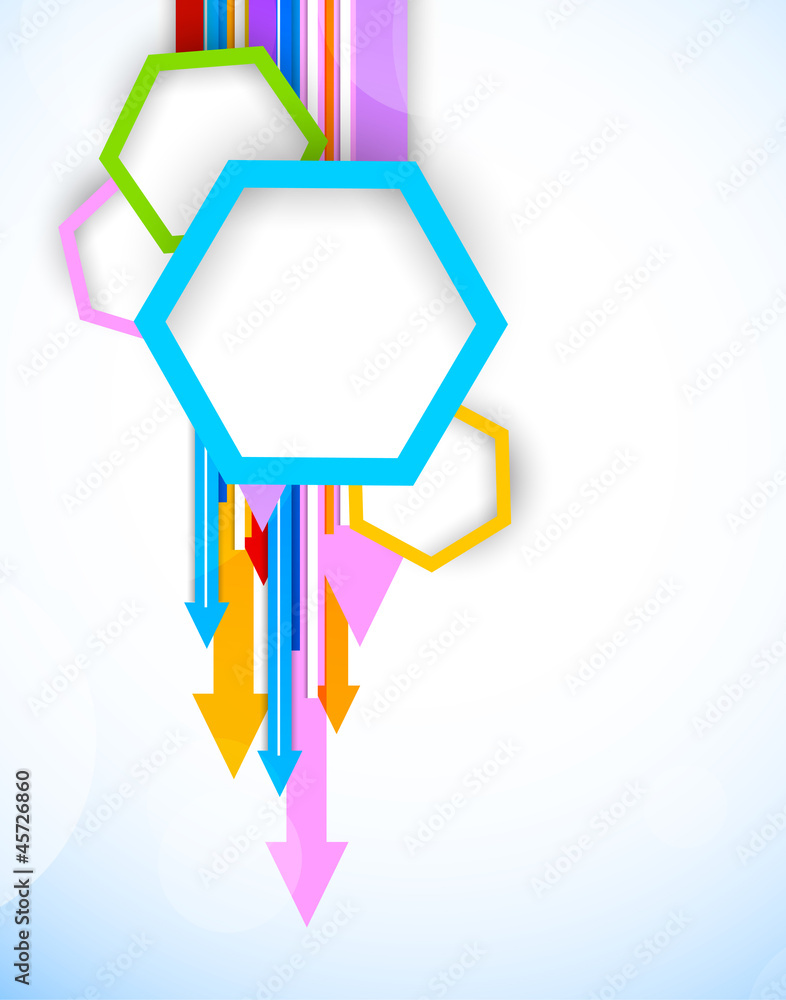 Background with hexagons Background with hexagons