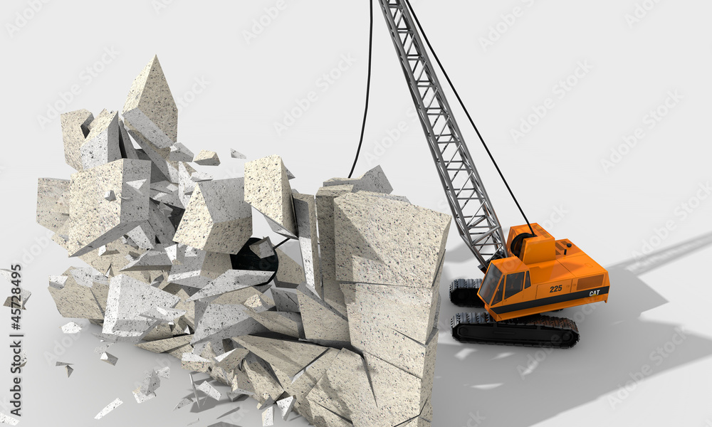 Wrecking Ball Machine Stock Illustration Adobe Stock