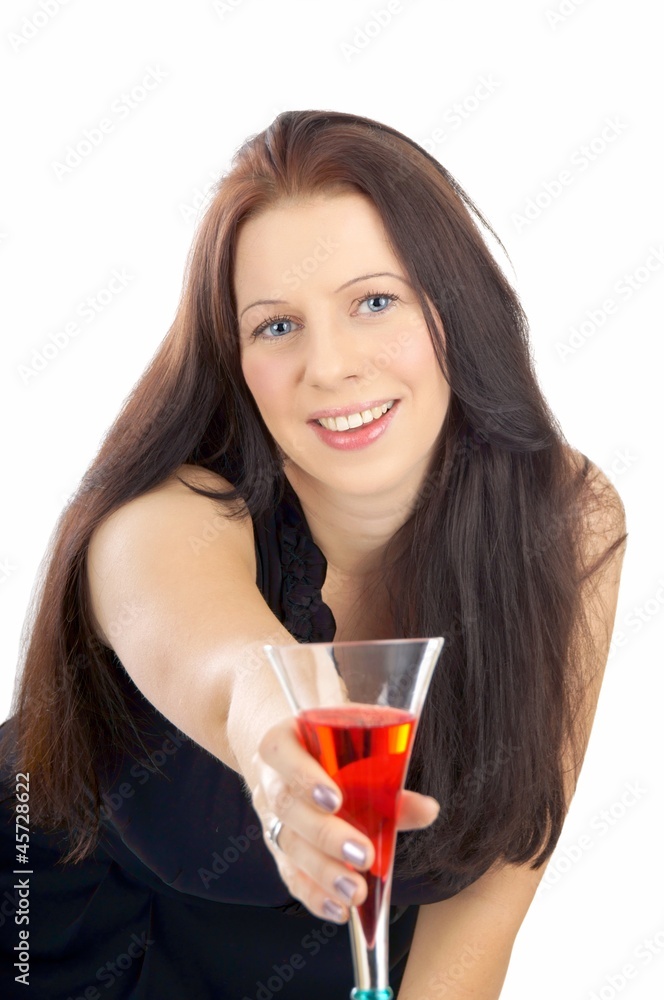 pretty women with champagne glass pretty women with champagne glass