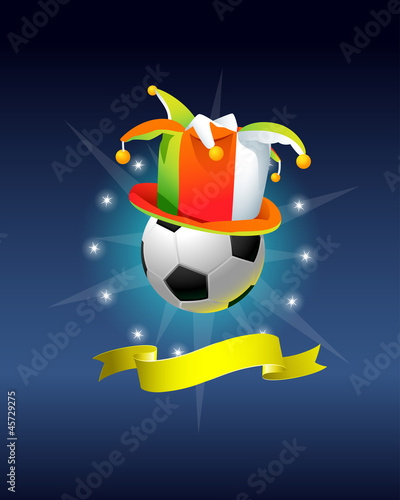 Jocker hat of a soccer fan