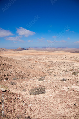 Northern Fuerteventura  view north from Montana Roja  Red mounta